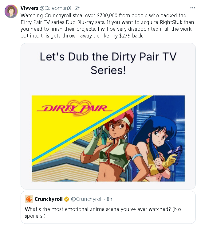 découvrez l'univers fascinant de crunchyroll et plongez dans l'aventure explosive de dirty pair. profitez d'une sélection incroyable d'anime, avec des personnages charismatiques et des histoires captivantes qui vous tiendront en haleine. ne manquez pas cette immersion dans le monde dynamique de l'animation japonaise !