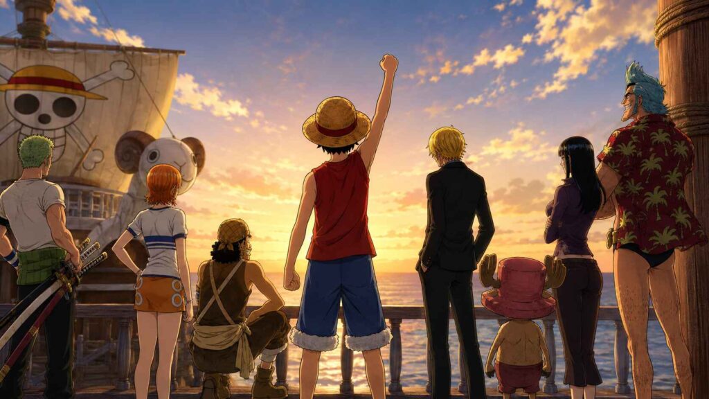 les origines de luffy et de l'équipage au chapeau de paille