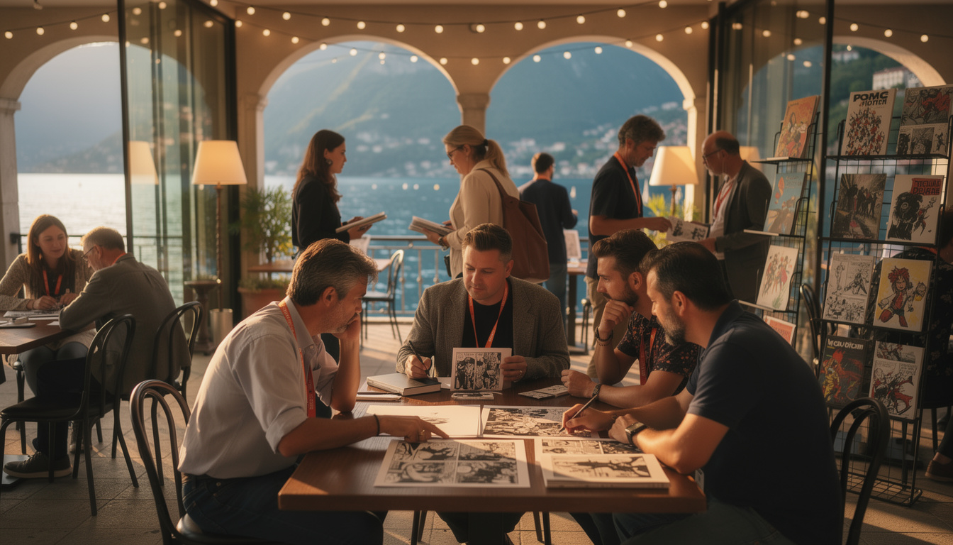 découvrez le lake como comic art festival 2026 avec une soixantaine d’artistes renommés, dont james stokoe, elsa charretier et geof darrow, pour un événement incontournable de la bande dessinée et de l'art graphique.