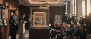 découvrez l'œuvre iconique d'iron man de 1963, dont une page éclatante a établi un nouveau record historique lors des enchères heritage, captivant les collectionneurs et fans de comics.