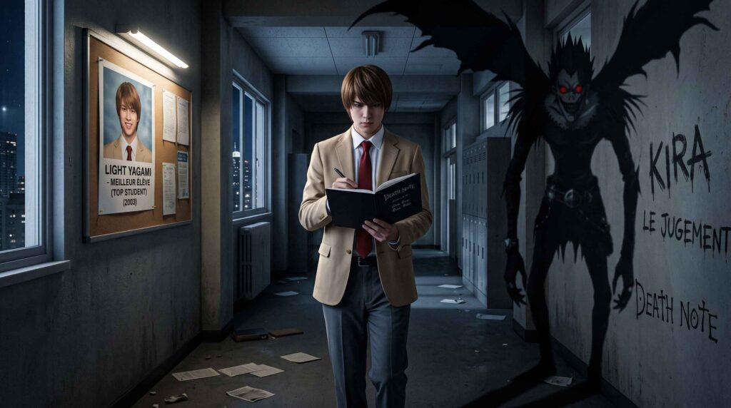 light yagami passe de l'élève parfait à une figure sombre (2) clean