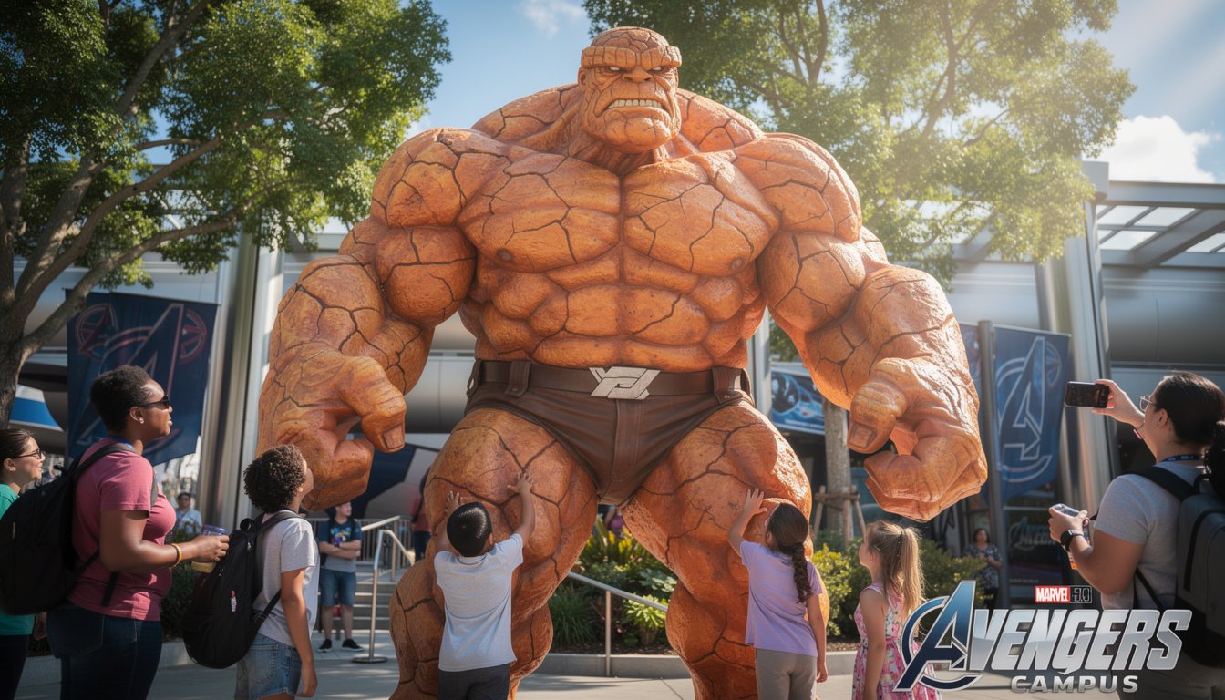 marvel fête l'anniversaire de jack kirby avec une plaque commémorative à avengers campus, en présence du héros parfait, rendant hommage au légendaire créateur de l'univers marvel.
