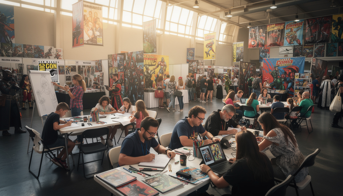 la sdcc málaga revient fin septembre 2026 avec des invités prestigieux tels que kevin smith, john romita jr, dan mora et jorge jimenez. découvrez un événement incontournable pour les fans de culture pop et de comics !