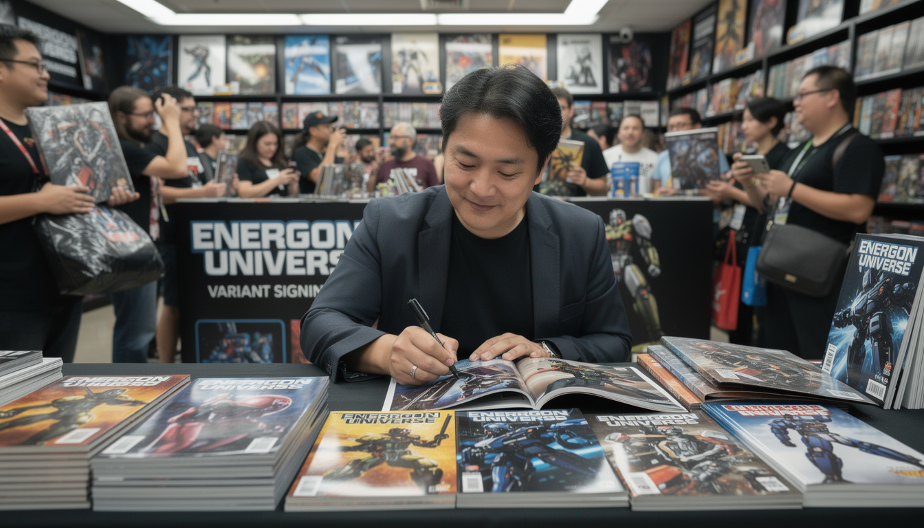 skybound collabore avec satoshi shiki et manabu yashiro pour réinventer la série de variantes des comics de l'energon universe, offrant une nouvelle vision captivante aux fans.