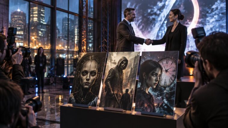 idw dark s’associe à blumhouse pour créer des comics inspirés de m3gan, the purge et happy death day, entre horreur et suspense.